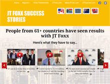 Tablet Screenshot of jtfoxxsuccessstories.com